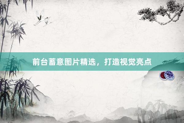 前台蓄意图片精选，打造视觉亮点